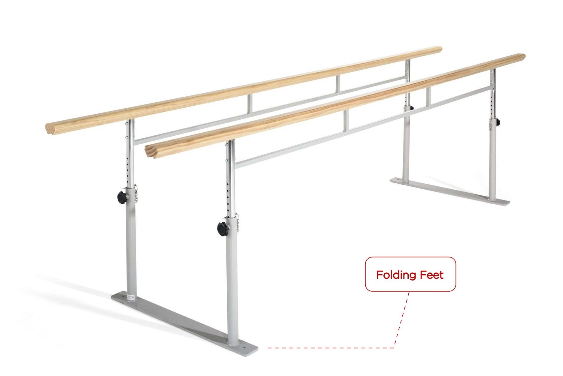 FORTRESS PARALLEL BARS TIMBER RAIL photo