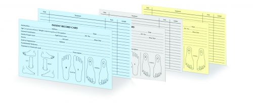 PATIENT HISTORY RECORD CARDS - PACK OF 100 - 20cm x 12.3cm