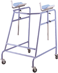 TUTOR BARIATRIC FOREARM WALKER WITH FOUR WHEELS