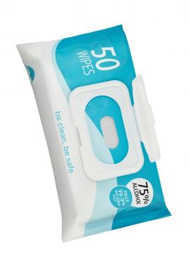 ALCOHOL WIPES 75% / PKT/50