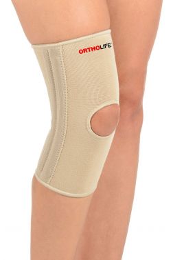ORTHOLIFE ELASTIC KNEE BRACE WITH SPLINTS