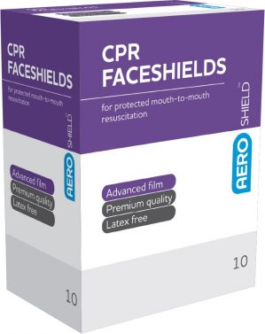 AEROSHIELD DISPOSABLE FACE SHIELD / BOX OF 10