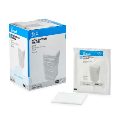 GAUZE SWABS AMTECH / STERILE / NON WOVEN
