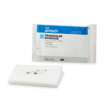 SLING WHITE /TRIANGULAR BANDAGE  / AMTECH /110 X 110 X 155CM / NON WOVEN / EACH