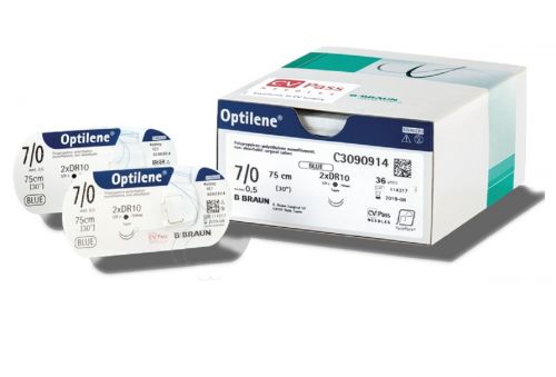 B BRAUN OPTILENE 3/8 CIRCLE REVERSE CUTTING NEEDLE 