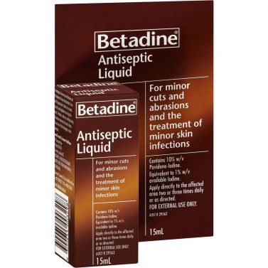 BETADINE ANTISEPTIC LIQUID / 15mL