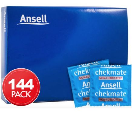 CONDOM CHECKMATE NON LUB BULK PACK / BOX OF 144
