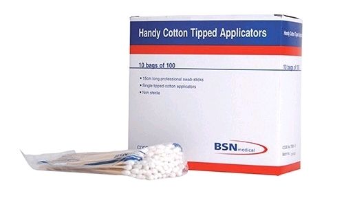 COTTON TIP APPLICATOR 15CM S/E / PACK OF 100
