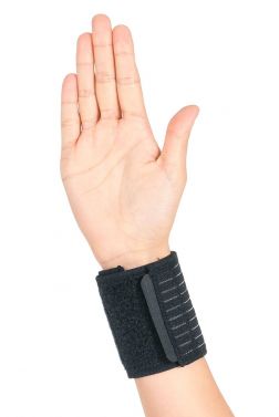 ORTHOLIFE ELASTIC WRIST WRAP / UNIVERSAL / BLACK  (D)