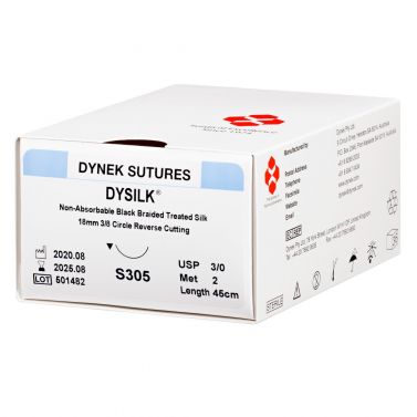 DYNEK DYSILK SUTURE NON-ABSORBABLE BRAIDED