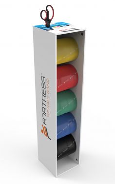 FORTRESS THERABOX RAINBOW EXERCISE BAND STAND