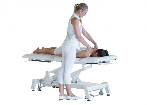 FORTRESS STABILITY 3-SECTION SHORTHEAD / WHITE FRAME / NAVY UPHOLSTERY / 360 DEGREE OPERATION-O
