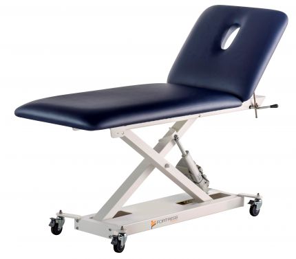 FORTRESS STABILITY X-ACT 2-SECTION TREATMENT TABLE / NAVY UPHOLSTERY