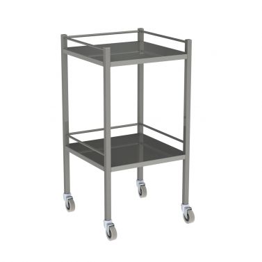 FORTRESS STAINLESS STEEL SERIES INSTRUMENT TROLLEY / NO DRAWER