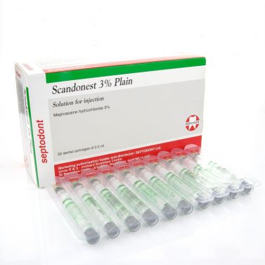 SCANDONEST PLAIN / 3% X 2.2ML / BOX OF 50