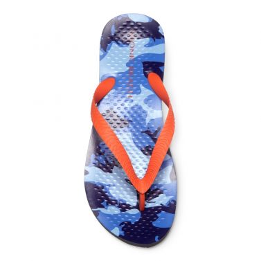 VIONIC MANLY TOE POST SANDAL - CAMOUFLAGE ORANGE