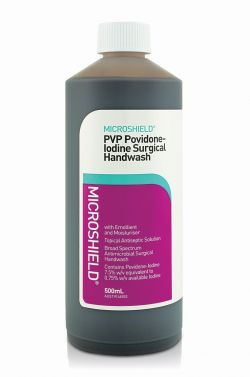 MICROSHIELD PVP POVIDONE IODINE SURGICAL HANDWASH (JJ61377) / 500ML / EACH