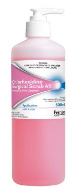 PERRIGO CHLORHEXIDINE SURGICAL SCRUB 4% / 500ML / EACH 