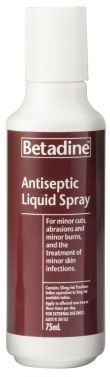 BETADINE ANTISEPTIC LIQUID SPRAY / 75ml