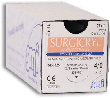 SMI SURGICRYL MONOFAST UNDYED SUTURES