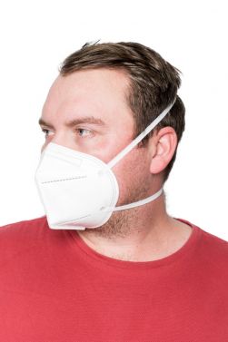 SOFTMED N95 FLAT FOLDED HEAD LOOP MASKS / BOX OF 10 
