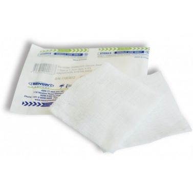SENTRY SWAB N/W STERILE  7.5CM x 7.5CM / 3PC / BAG OF 50