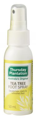 TEA TREE FOOT SPRAY / 2% / 50ml SPRAY BOTTLE