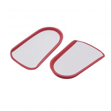 TREKKER PREMIUM - 3D HEEL RAISERS - SELF ADHESIVE - RED - 3 PAIRS P/PKT