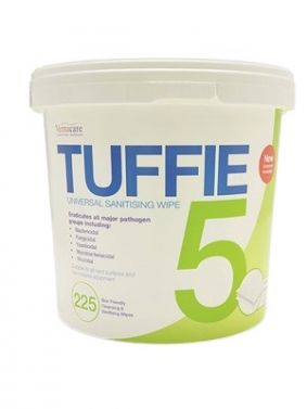 TUFFIE 5 DISINFECTANT WIPES / TUB 225