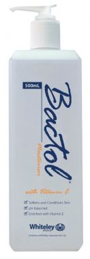 WHITELEY BACTOL MOISTURISER / 500ML / EACH