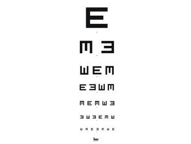 BYAND EYE CHARTS E'S / DIRECT 3MTR