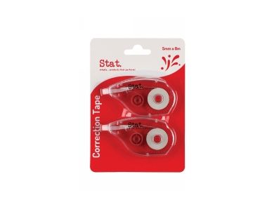 WHITE OUT CORRECTION TAPE / 5MM X 8M / PACK OF 2