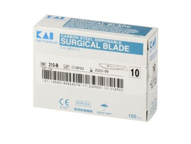 KAI STERILE SCALPEL BLADES SIZE 10 - BOX OF 100