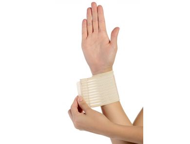 ORTHOLIFE ELASTIC WRIST WRAP / UNIVERSAL / TAN  (D)