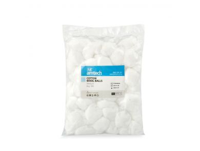 COTTON WOOL BALLS AMTECH / PKT/100