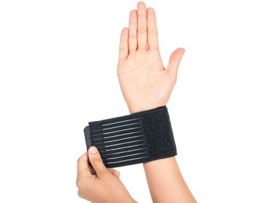 ORTHOLIFE ELASTIC WRIST WRAP / UNIVERSAL / BLACK  (D)