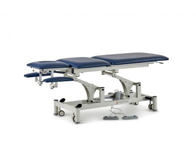 FORTRESS PARAMOUNT 5 SECTION / WHITE FRAME / NAVY UPHOLSTERY