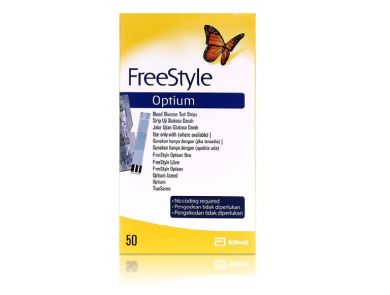 FREESTYLE OPTIUM BLOOD GLUCOSE TEST STRIPS BOX/100