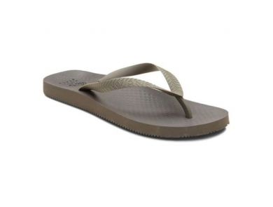 VIONIC MANLY SOLID TOE POST SANDAL - GREIGE MAP 