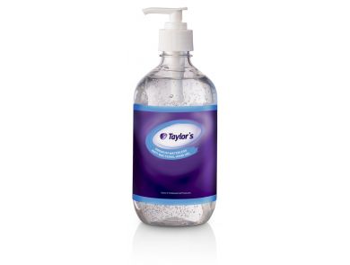 TAYLOR'S WATERLESS ANTIBACTERIAL HAND GEL / 500ML PUMP BOTTLE